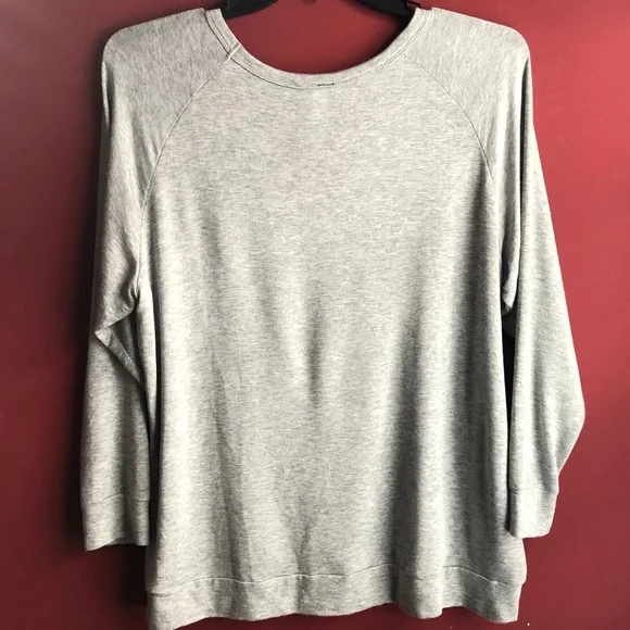 Torrid Long Sleeve Grey KeyHole Women’s Top size 2X - Picture 2 of 5